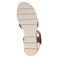 Sandale confort  cuir memotion® de Caprice® marron